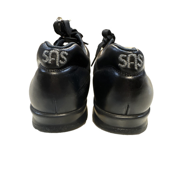 SAS Free Time Walking Shoe Black Suede Tri-Pad Comfort Womens Size 8.5 S Slim - Picture 4 of 6